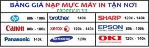 Báo giá đổ mực máy in