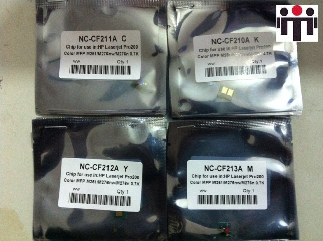 chíp mực máy in laser màu HP pro M252DW