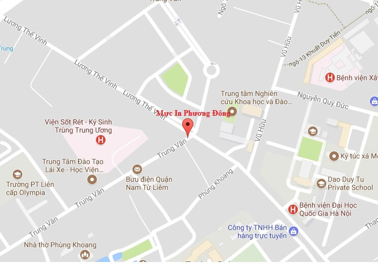 Đổ mực máy in tại Trung Văn