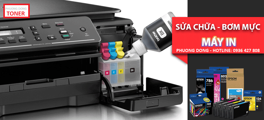 Đổ mực máy in tại Hàm Nghi