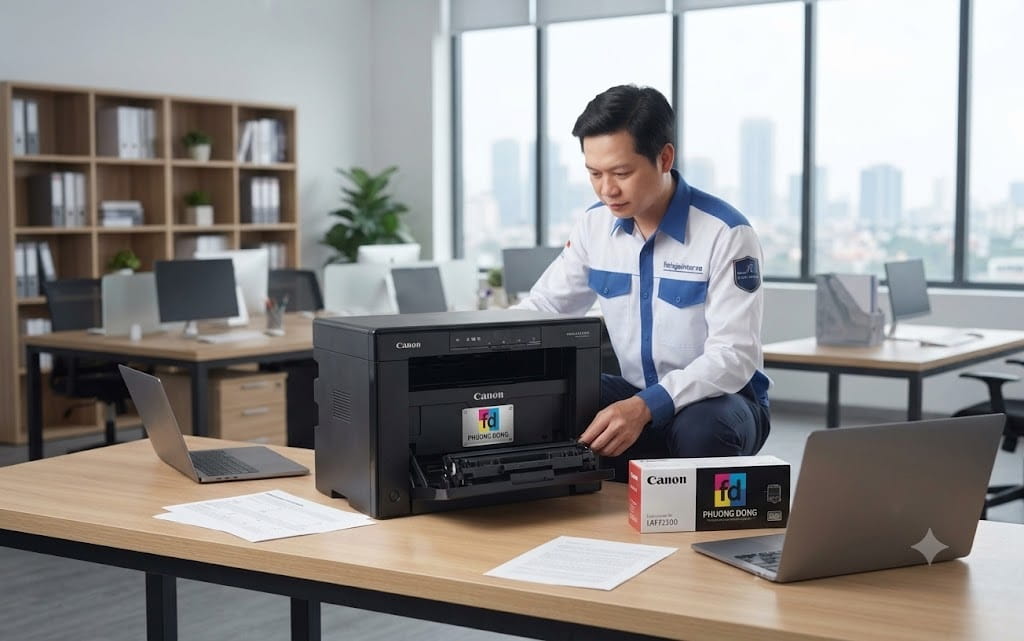 Đổ mực máy in Canon MF3010