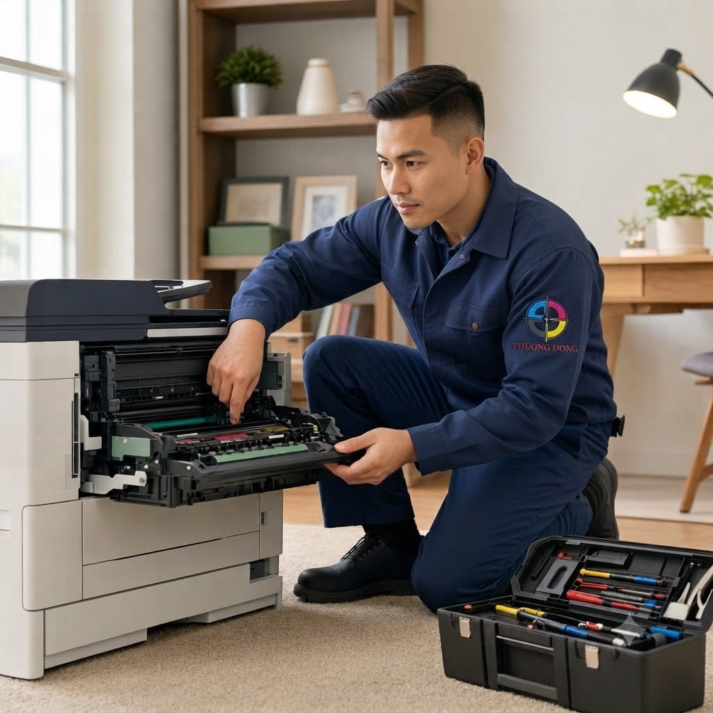 Đổ mực máy in HP 107W