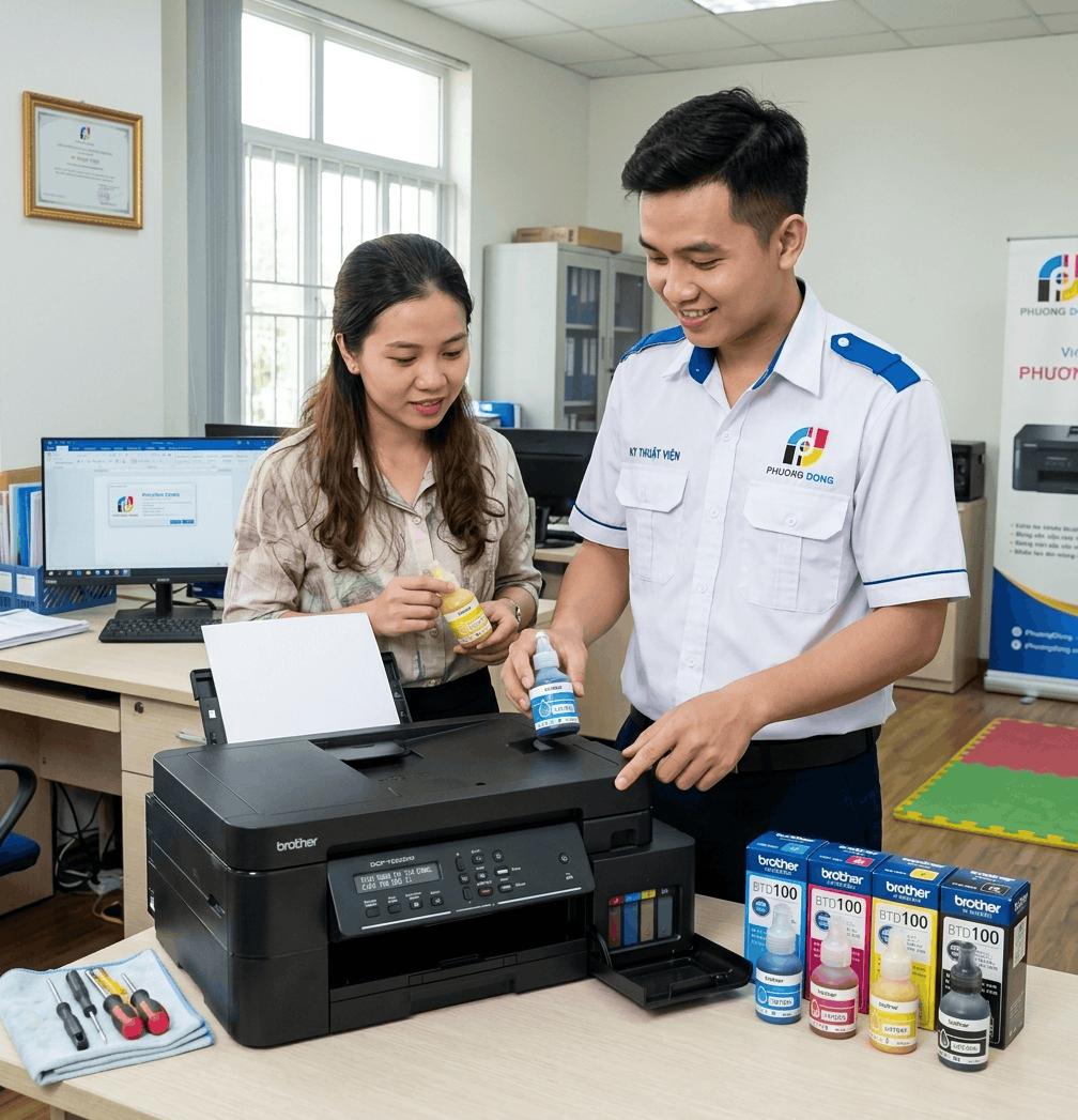 Đổ mực máy in Brother DCP-T830DW