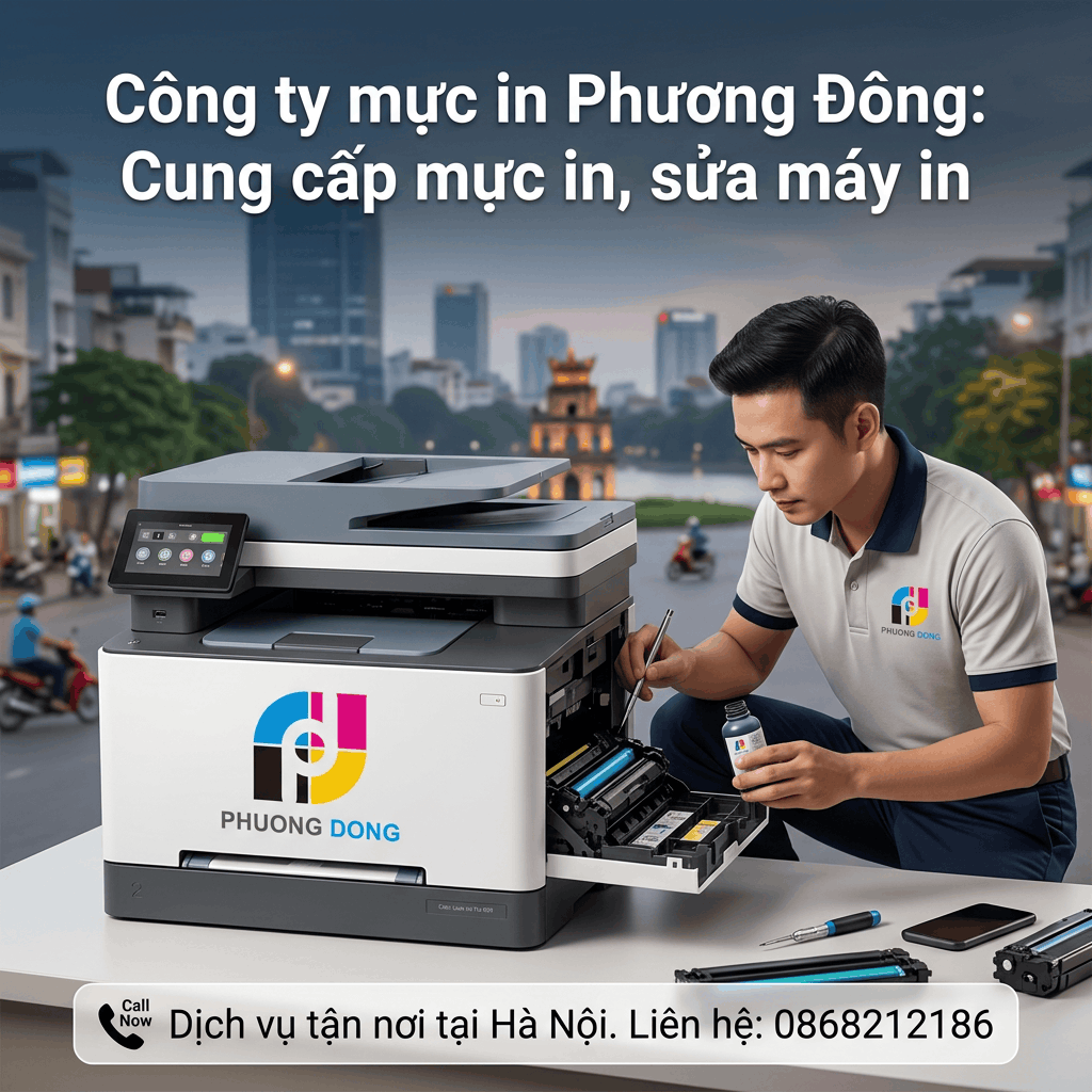Đổ mực máy in tại Lĩnh Nam