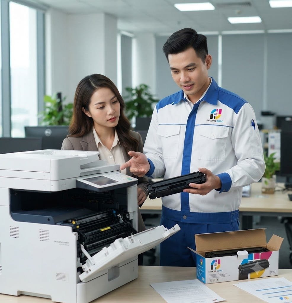 Đổ mực máy in tại mulberry mỗ lao
