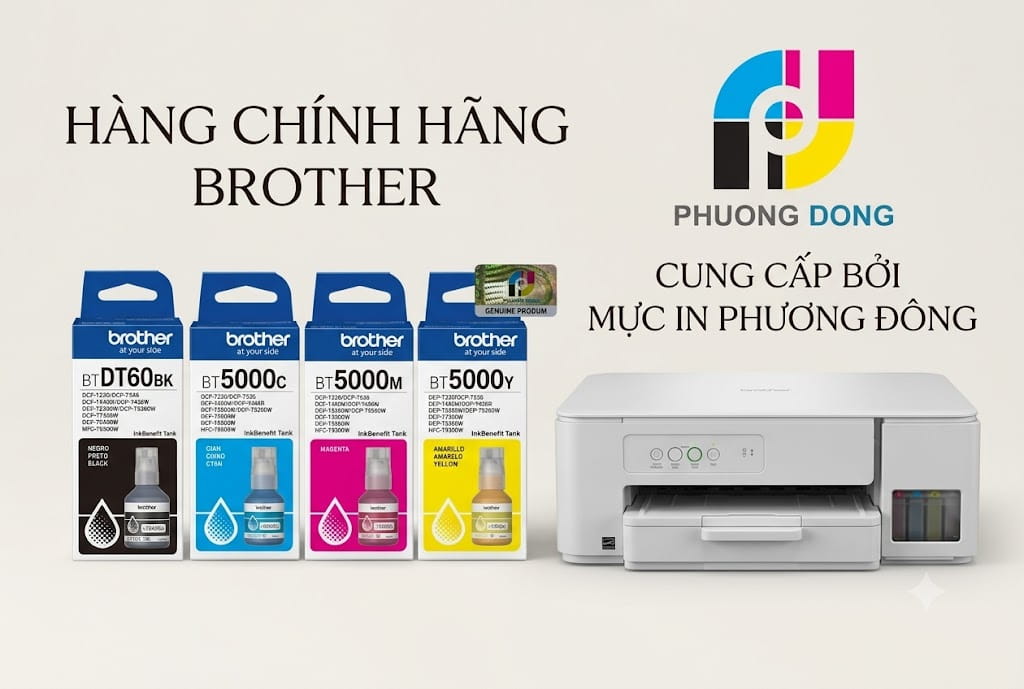 đổ mực máy in brother DCP-T236
